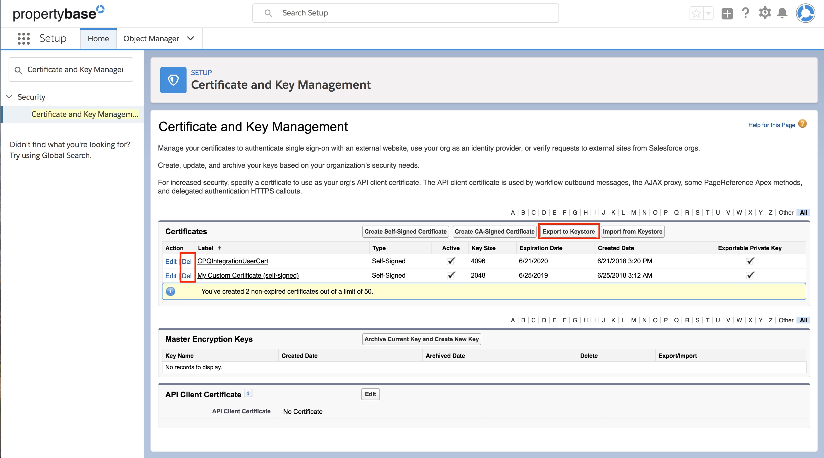 Information about Critical Updates from Salesforce Propertybase